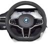 Odorless, non-slip steering wheel cover for BMW i3, i5, ix1, ix3, 5 Series & new energy vehicles; stitch-free design.