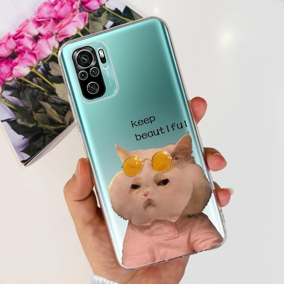 Чехол для Xiaomi Redmi Note 10 Note 10S Милый Мультяшный Расписной Чехол Мягкий Силиконовый Чехол Для Redmi Note 10 Pro Max Note10 10S Fundas