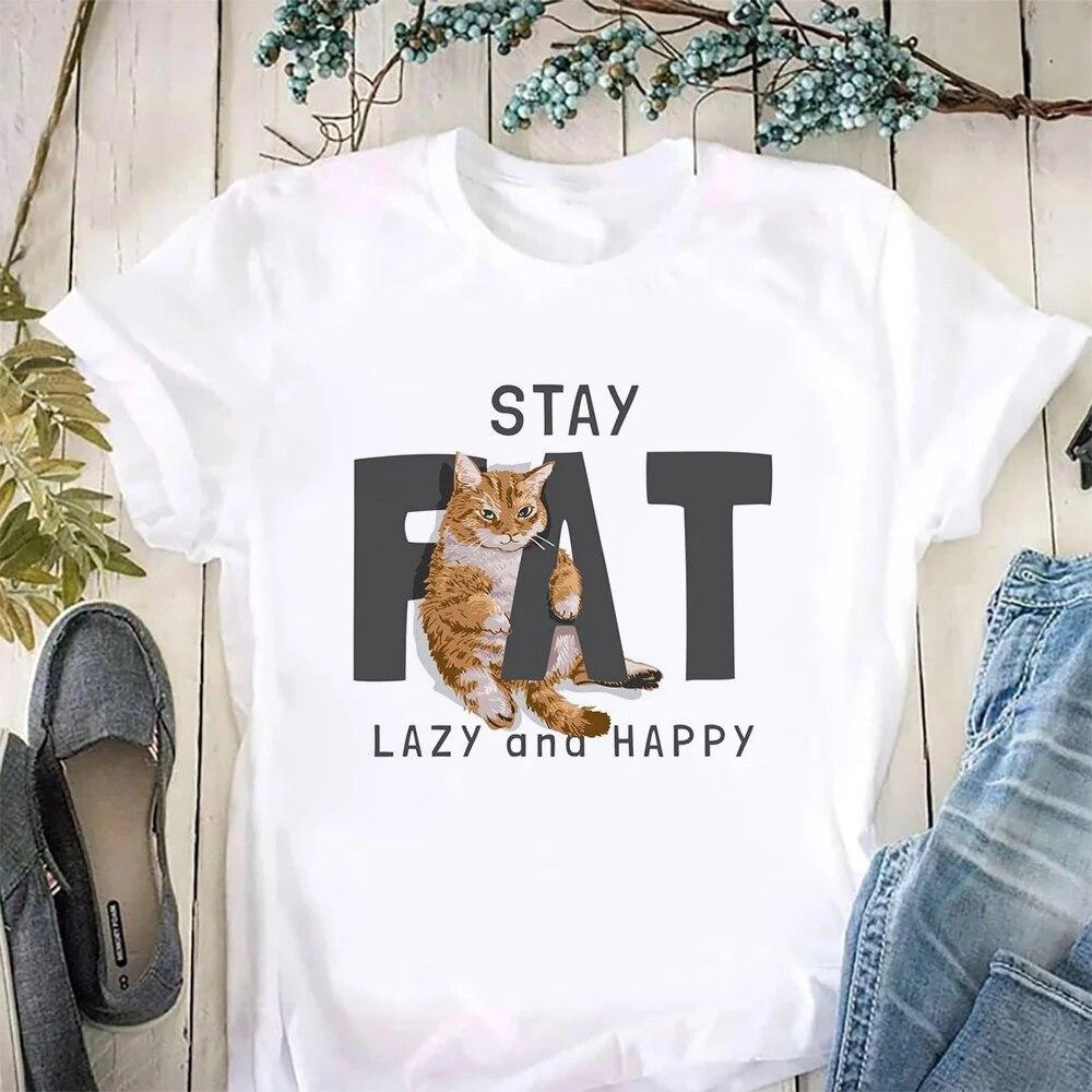 Футболка «Мать кошек» «Мама» Женская модная футболка Kawaii размера плюс с круглым вырезом Футболка с рисунком «Мама» Женские повседневные футболки с короткими рукавами