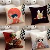 The Heike Story Anime Pillow Case Throw Pillow Cover Nordic Vintage Style Cushion Covers Home Living Room Sofa Couch Seat