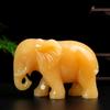 Желтый Нефрит Слоны Орнаменты - Фэн-шуй Богатство и Водные Благословения для Декора Входа в Гостиную