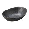 Ибуши черная овальная маленькая миска большая xx Средняя миска [19,3 14,7 5,7 см]