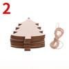 10Pcs/Bag Wooden Christmas Decorations Creative Christmas Tree Pendant Holiday Party Home DIY Decoration