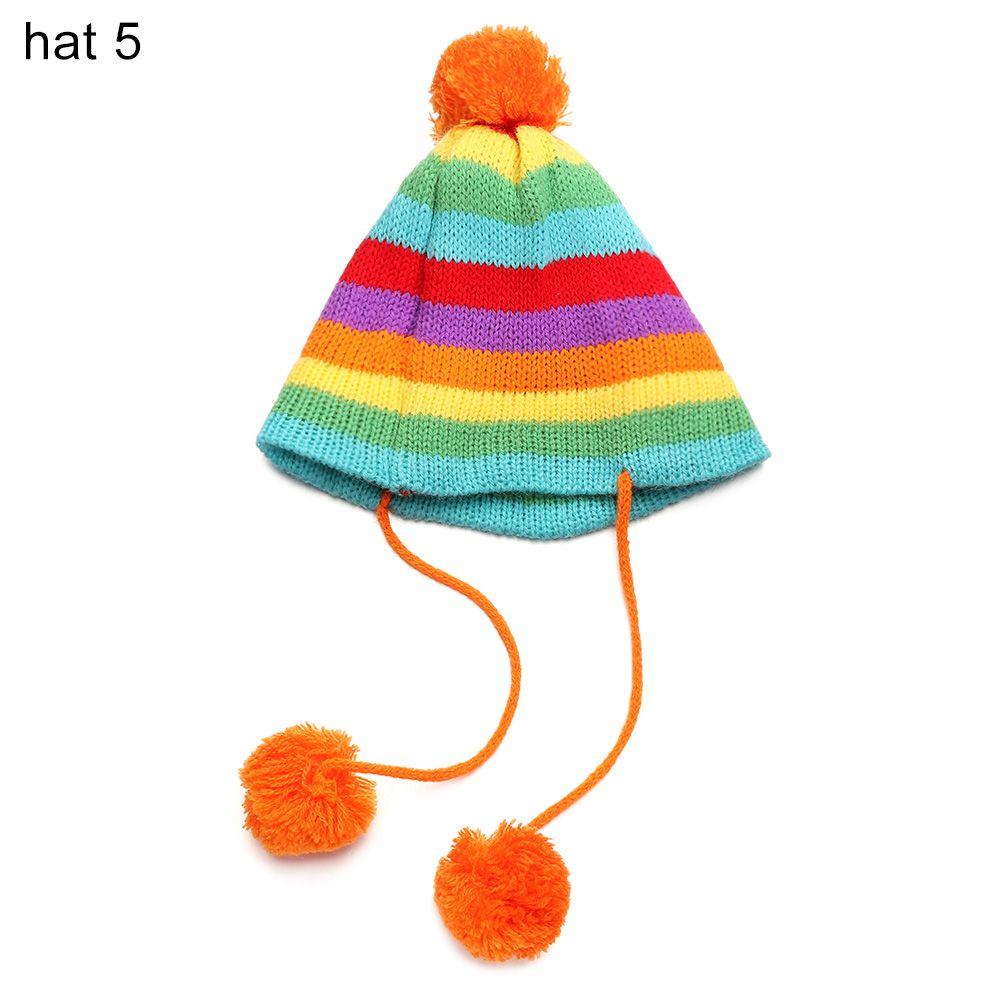 Animal Pattern Cotton Stuffed Dolls Knited Hat Mini Overalls Plush Suspender Pants Doll Clothes