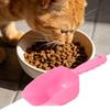 Лопатка для корма собак Пластиковая лопатка для корма животных с нескользящей ручкой Отверстие для подвешивания Легко чистить Лопатка для лакомств кошек для эффективного кормления