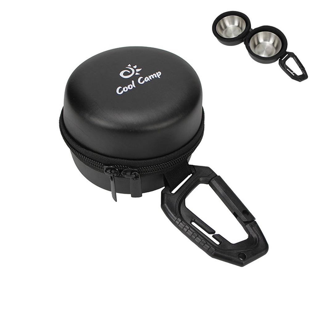 Уличная переносная миска для домашних животных и двойная миска для кормления собак, быстро подвешиваемая дорожная сумка, набор посуды для животных.