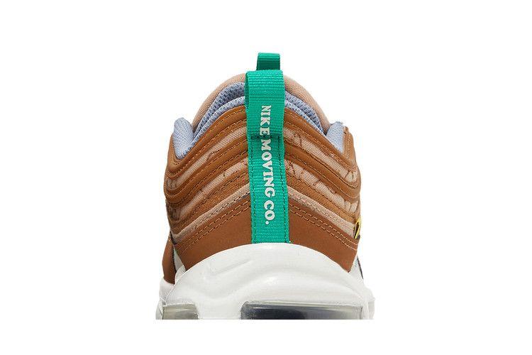 Мужские кроссовки Nike Air Max 97 Moving Company Конопляный/Стадионный зеленый/Орехово-коричневый/Белый