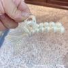 Elegant Pearl Hair Claw Clip Women Minimalist Bow Geometric Shapes Plastic Resin Accessory Daily Wear