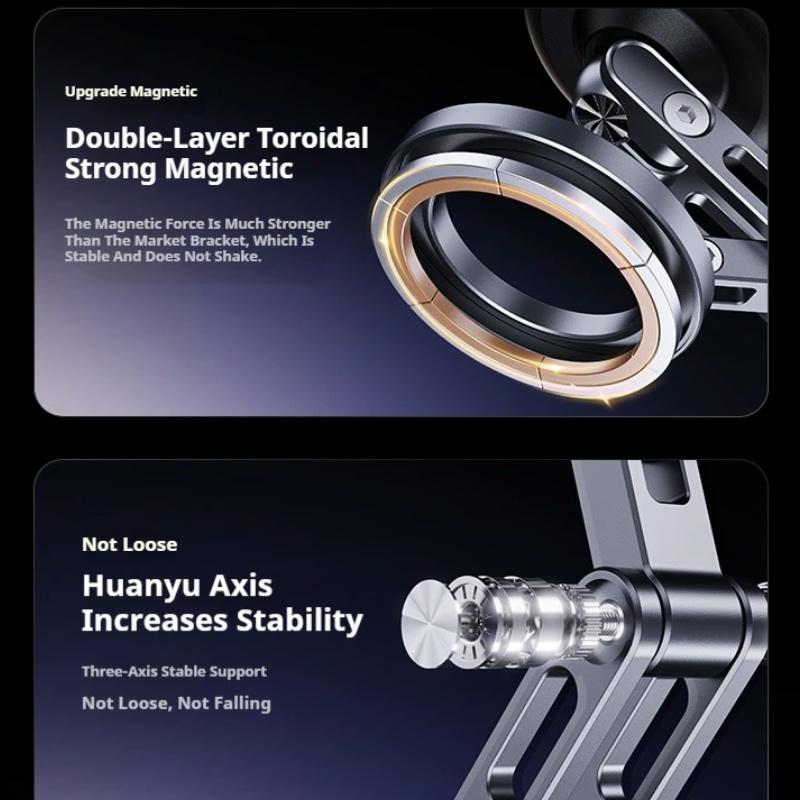 Магнитный автомобильный вакуумный адсорбционный кронштейн с вращением на 360° для рабочего стола, стены, ванной комнаты, видеоблога, портативный электрический присосочный держатель для телефона