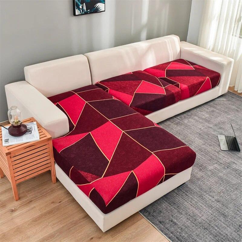 Stretch Sofa Cover For Living Room Seat Cushion Cover Sofa Seat Slipcover Couch Cover L Shape Sofa Furniture Protector Removable