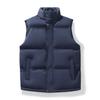 Vest Men's Autumn and Winter Trendy Stand Collar Waistcoat Warm Vest Solid Color Simple Sports Leisure Jacket