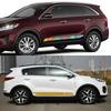 2 шт. Автомобильные наклейки для Kia Sorento R 1 2 4 BL UM XM MQ4 Аксессуары для тюнинга Автомобиля Боковые полосы Стайлинг Виниловая графика Декор Наклейка