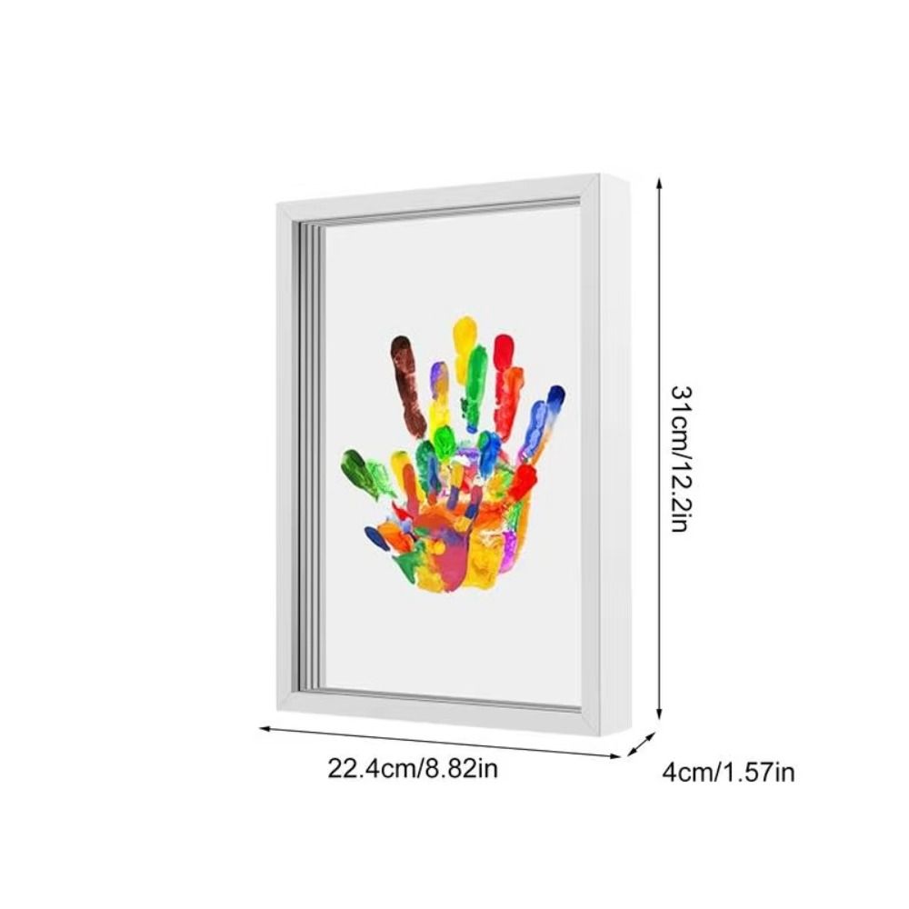 DIY Family Handprint Kit Transparent Photo Frame  for Family Baby Pet