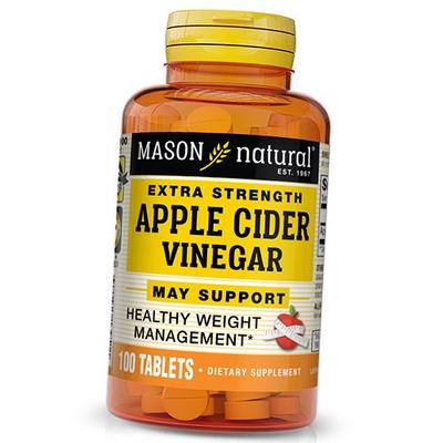 Яблочный уксус повышенной крепости, Apple Cider Vinegar Extra Strength, 100таб (72529004)
