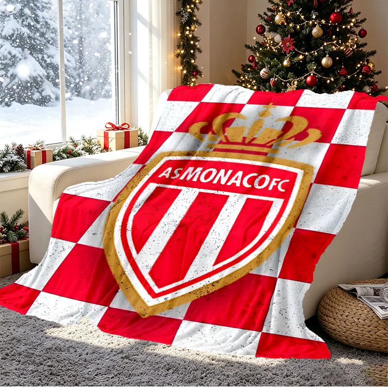 AS Monaco Pattern Blanket for Home Decoration, Bed, Sofa, Car Travel, Camping, Suitable for All Seasons, Birthday Christmas Gift