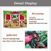 Holiday countryside style farmhouse background cloth - red barn, animal and spring grass scene