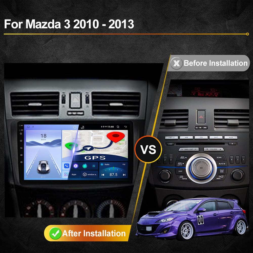 For Mazda 3 2010 2011 2012 2013 Android Car Radio Multimedia Video Player Navigation GPS Carplay Touch Screen Auto Stereo Intelligent Systems