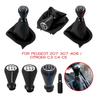 Для Peugeot 207 307 406 / Citroen C3 C4 C5 Кожаная ручка переключения передач Рычаг переключения передач Чехол-гетра Воротник Чехол Аксессуары для автомобилей