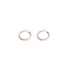 Dreamy Gradient Yellow-Pink Circle Earrings for Women - Luxurious, Bold Hoop Earrings, Trendy Fashion