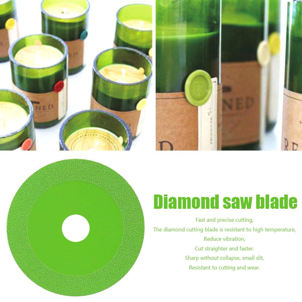10-1pcs 22mm Glass Cutting Disc 100mm Diamond Marble Saw Blade Jade Crystal Wine Bottles Grinding Cutting Grinding Disc Tool