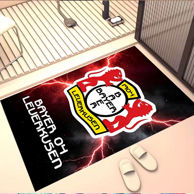 Bayer 04 Leverkusen Print Rug, Washable Floor Carpet, For Entryway Dorm Laundry Room Office Study, Home Decor Birthday Christmas Gift