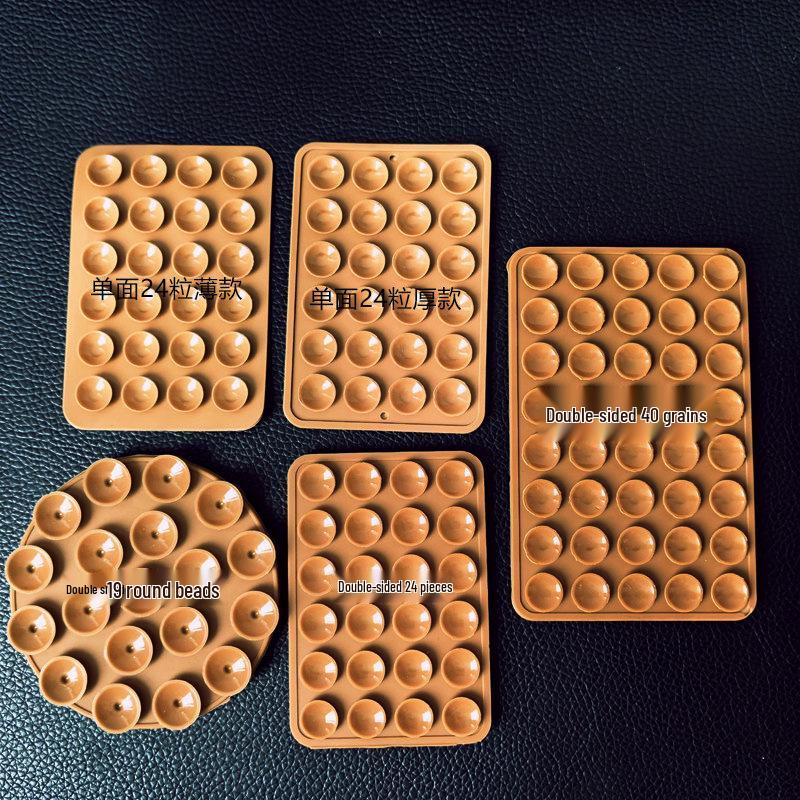 24 Прочные двусторонние силиконовые присоски-фиксатора - Многофункциональные маленькие клейкие наклейки