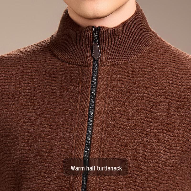 Мужской кардиган-жакет из 100% чистой шерсти с жаккардовым узором