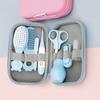 Baby Grooming Set, 8 In 1 Baby Hair Brush / Nail Clipper / Nose Cleaner / Finger Toothbrush / Nail Scissors / Manicure Set, for Baby Care