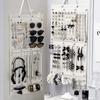 Большая вместимость зажим для волос держатель для повязки на голову настенный держатель для сережек ожерелье вешалка для хранения экономящий место органайзер настенный декор