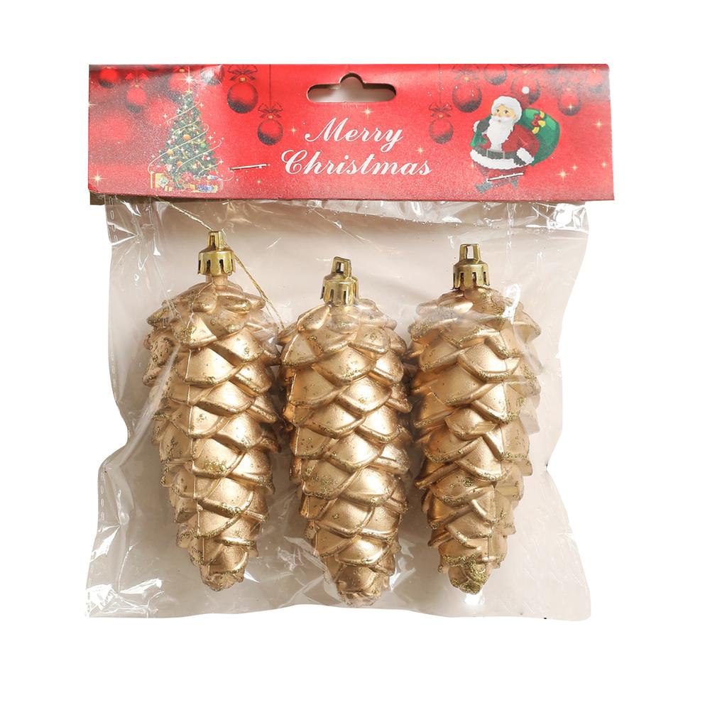 Retro Gold Plastic 3D Five-pointed Star Packaging Christmas Tree Decoration Ornament Scene Decoration