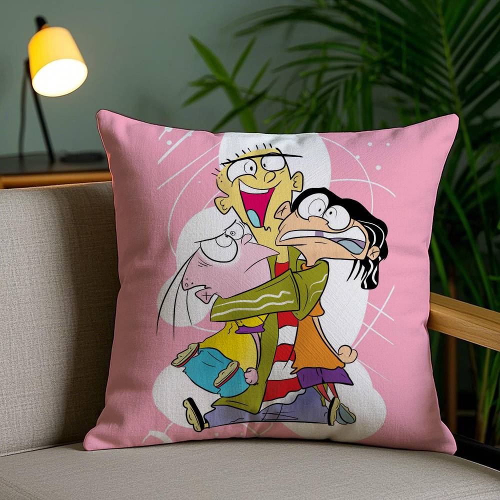 Наволочка E-Ed Edd N Eddy для дома, общежития, спинки стула, короткий плюш, двусторонняя печать, подушка для офисного сна