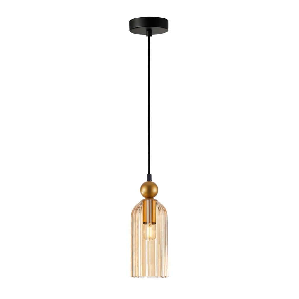 Lampa Wisząca Narisa 1 E27 Złoty Italux Pnd-74839-1-Gd-Amb