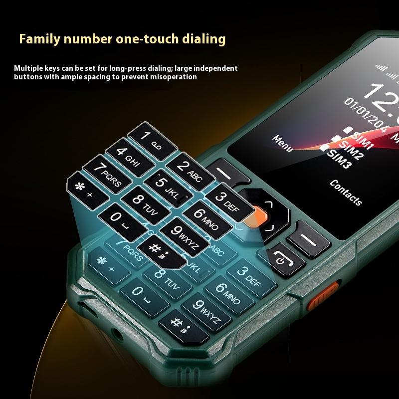 Кнопочный телефон для пожилых людей GSM Две SIM-карты Двойной режим ожидания Сверхдолгое время ожидания Мобильный телефон для пожилых людей Телефон для пожилых людей 2G