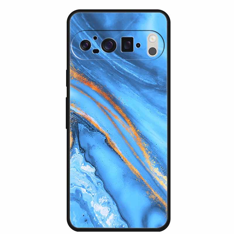 For Google Pixel 10 Pro Case Vivid Graceful Premium Marble TPU Soft Silicone Phone Cases Impact Chic Mineral-Finish Para Cover