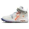 Off-White X Air Force 1 Mid White Unisex Sneakers Clear DO6290-100