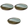 Set of 3 Vidro Glazed Inch x Serving Setomonohonpo 11.0 Plates/Bowls [33 2.5 cm] Dishes, Ceramics,