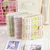 Fabric Small Fragrant Wind Mini One Palace Grid Card Booklet, Polaroid Love Bean Chasing Stars 3-inch Portable Photo Storage Brochure