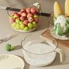 Multifunctional rice washing artifact drain basket household kitchen vegetable washing basin filter water washing vegetable leakage basin storage