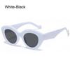 Ins Popular Retro Eyewear Oval Sun Glasses Oversized Sunglasses Sun Glasses Thick Frame