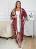 EDOLYNSA Красное женское свободное кимоно в горошек больших размеров, кардиган, богемный халат с принтом, купальник, дышащая пляжная одежда, туника Q1414