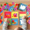 3D Пазл Интерактивная настольная игра для двоих Танграм Математические игрушки Строительные блоки Доска Цвет Форма Для детей Подарки