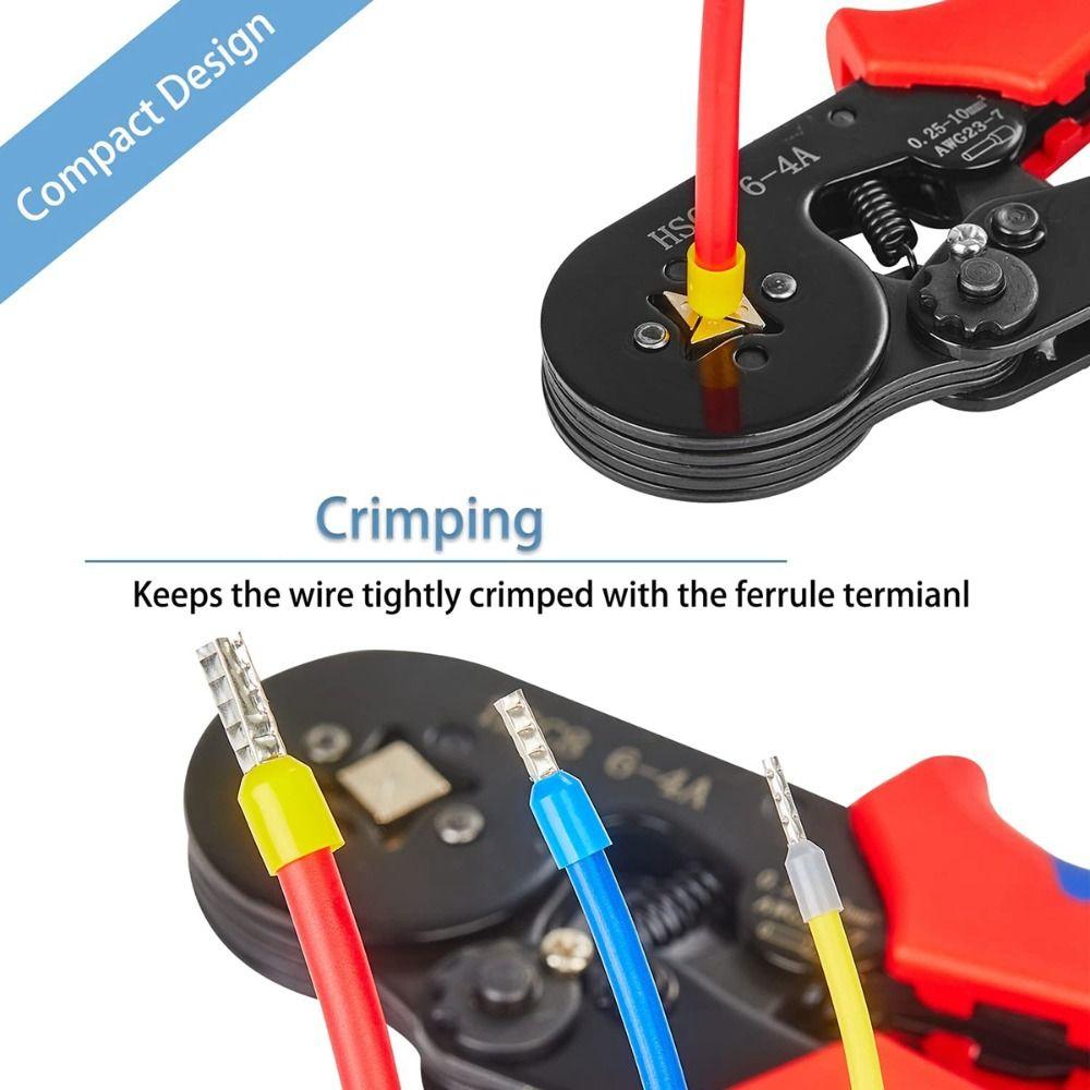 Self-adjustable Wire Ferrules Crimpers Terminal Crimping Tool Wiring Installation