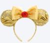 [TokyoDisneyResort] Beauty and the Beast Belle Headband Dress Costume Rose Ribbon with Ears Disneyland Tokyo Disney Resort TDR New Area New