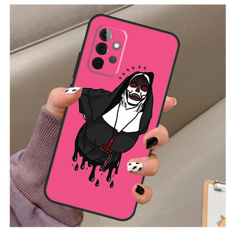 Sister Style Nun Sexy Girl Case For Samsung Galaxy A33 A13 A53 A34 A54 A14 A15 A16 A26 A36 A56 A12 A32 A52 A06 A35 A55