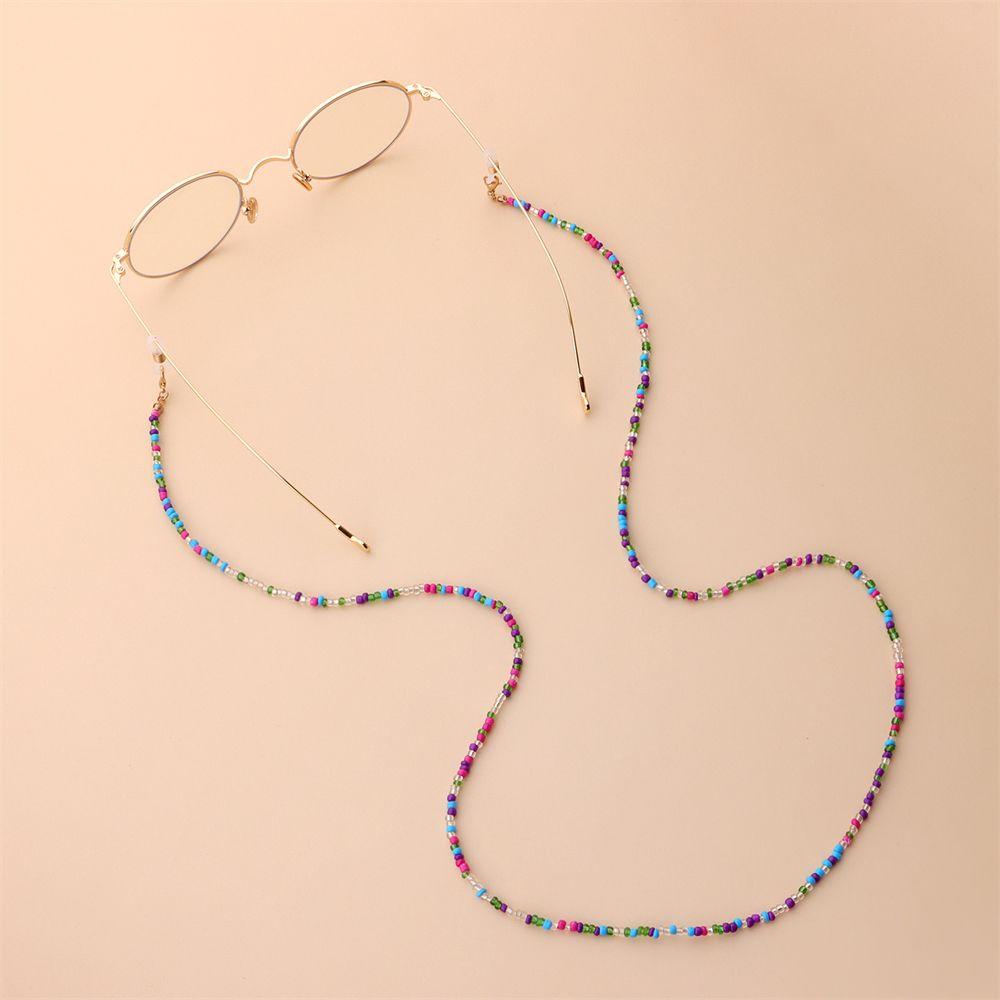 Beads Neck Lanyard for Women Glasses Chains Glasses Holder Strap Mask Chains Beaded Mask Lanyard