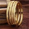 Set Of 4 Gold-Plated Classic Textured Handcrafted Bangles