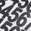 Number Stickers 10 Sheets Waterproof Self Adhesive Mailbox Number Decals for Decor DIY Crafts Outdoor Sign Black 1 Inch 2 Inch
