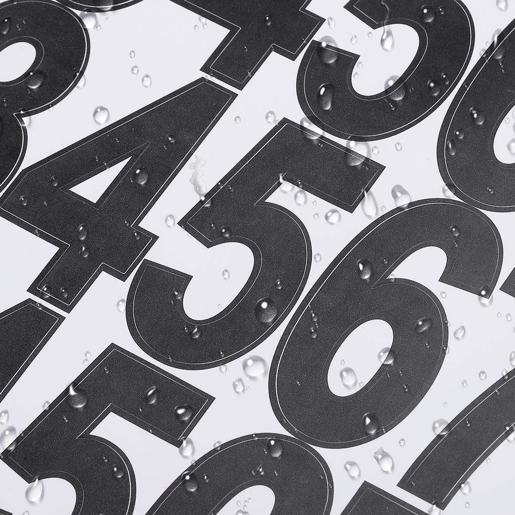 Number Stickers 10 Sheets Waterproof Self Adhesive Mailbox Number Decals for Decor DIY Crafts Outdoor Sign Black 1 Inch 2 Inch