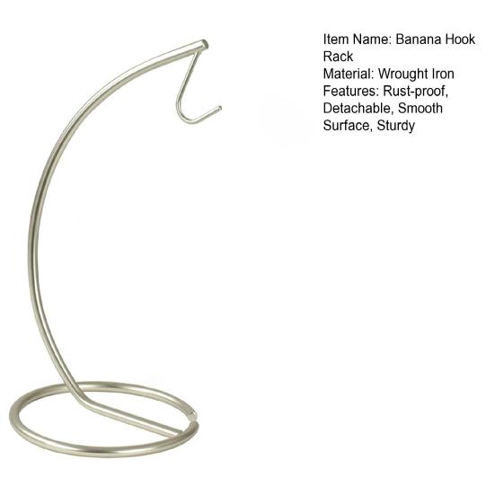 Удобное украшение из нержавеющей стали, прочная конструкция, антикоррозийная вешалка для банана, предметы домашнего обихода, подставка для банана, кронштейн
