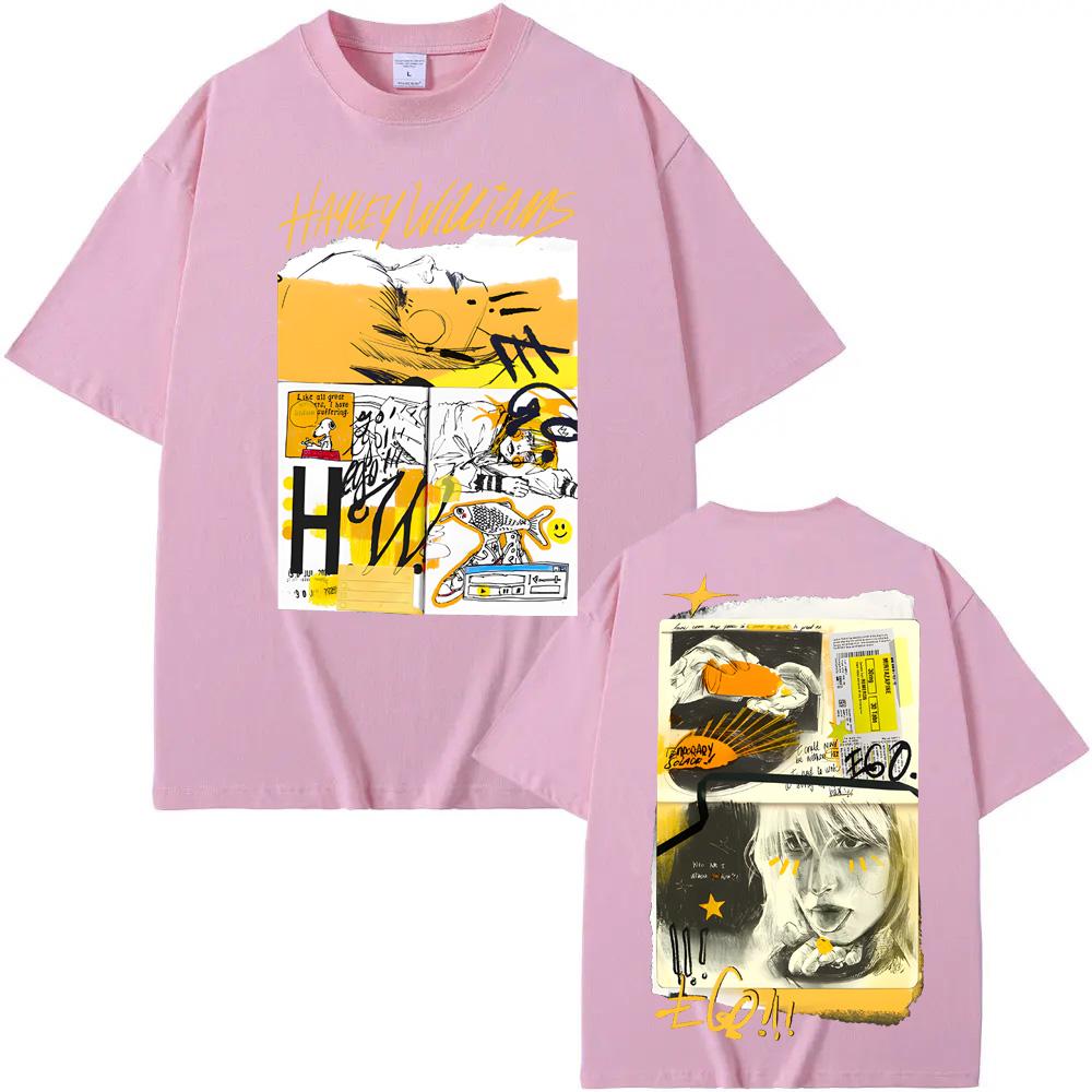 Ego Black Tee Hayley Williams's Same Style Unisex Summer Tee-shirt Short Sleeve Women/men 100% Cotton Tshirt Round Neck Comfortable Tees